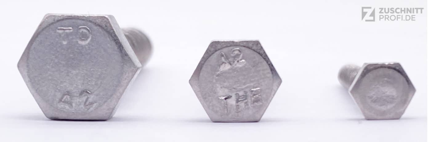 A2 Edelstahlschrauben 4mm 6mm 8mm