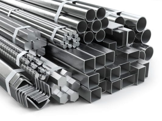 Verschiedene Profile aus Aluminium Rohre und Stangen