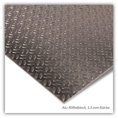 Alu Riffelblech 1.5 mm Stärke