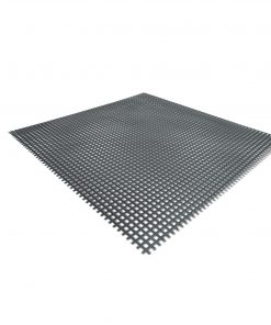 Weit dargestelltes Aluminium-Lochblech Qg 5-8 in Detailansicht.