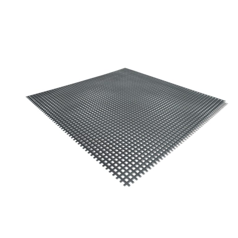 Weit dargestelltes Aluminium-Lochblech Qg 5-8 in Detailansicht.