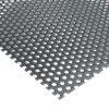 Aluminium-Lochblech Rv 3-5 mit runden Öffnungen - schräg fotografiert.