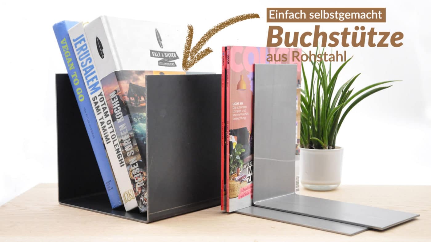 Design Metall Buchstütze aus Stahl