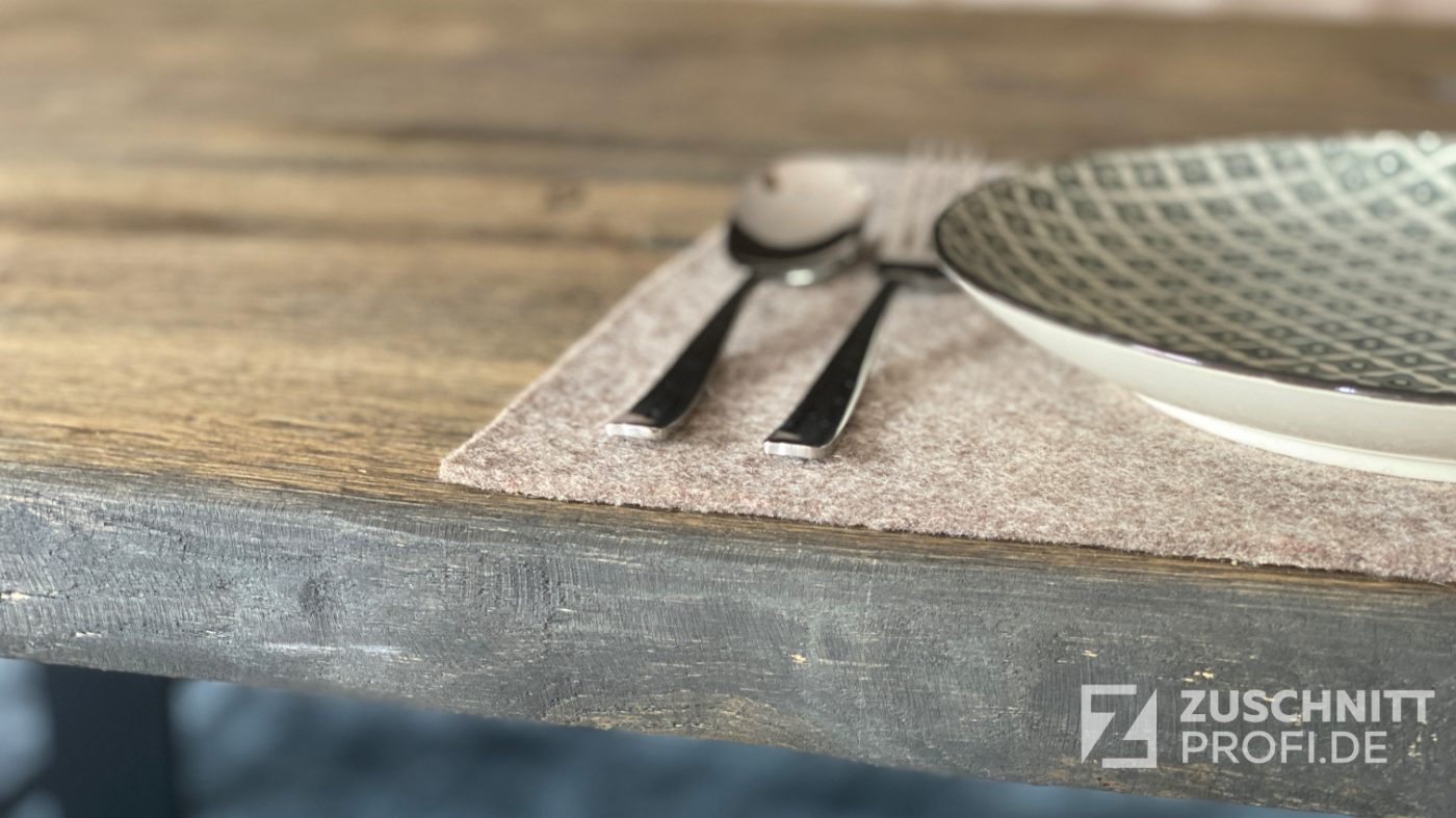 DIY-Esstisch Eichenholz dunkel geoelt