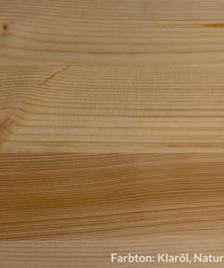 Eine geölte Fichten-Oberfläche zeigt eine helle und ruhige Maserung.
