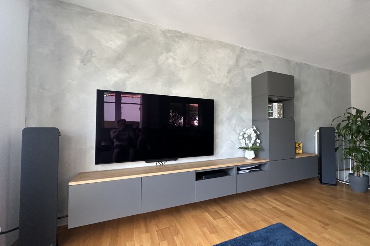 Graues Sideboard aus Dekor von Zuschnittprofi