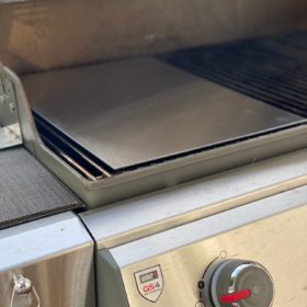 Edelstahl Grillplatte nach Mass.