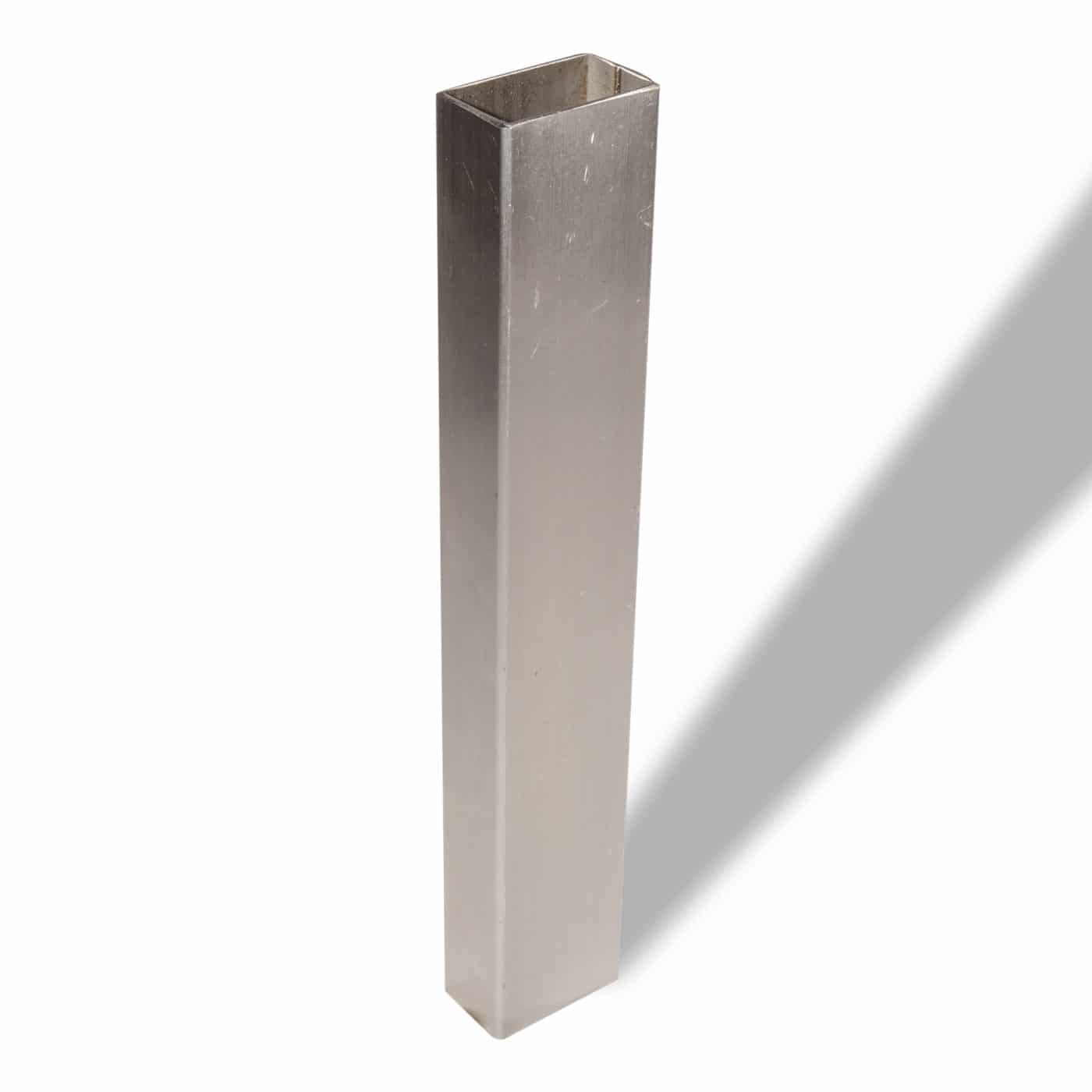 Edelstahl V2A Rechteckrohr 50 × 30 mm, 2 mm Wandstärke