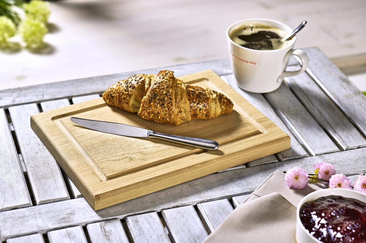 Frühstücksbrettchen aus Eiche Massivholz