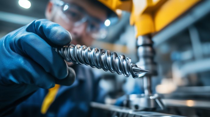 Hartmetall-Bohrer aus Wolframcarbid in der Produktion.