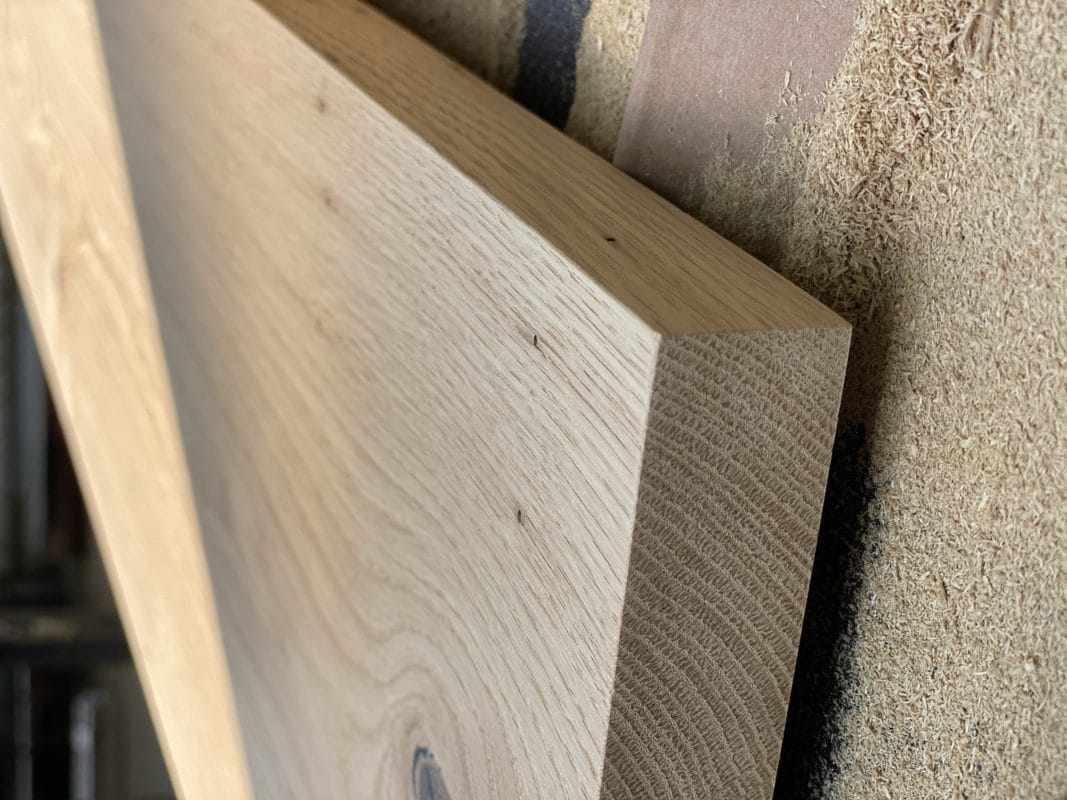 fertig besäumte Holzbohle
