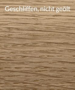 Eichenholz geschliffen, nicht geölt