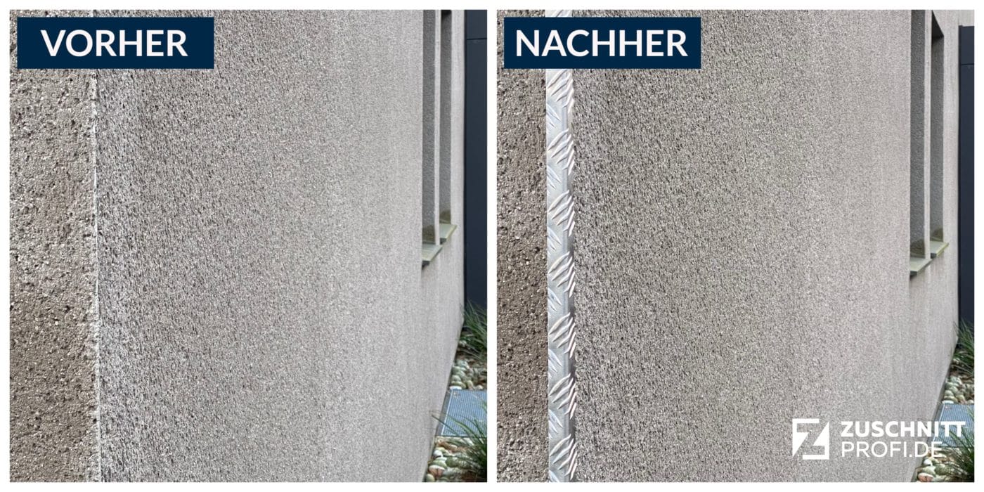 Kantenschutz aus Aluminium Riffelblech nach Maß online bestellen