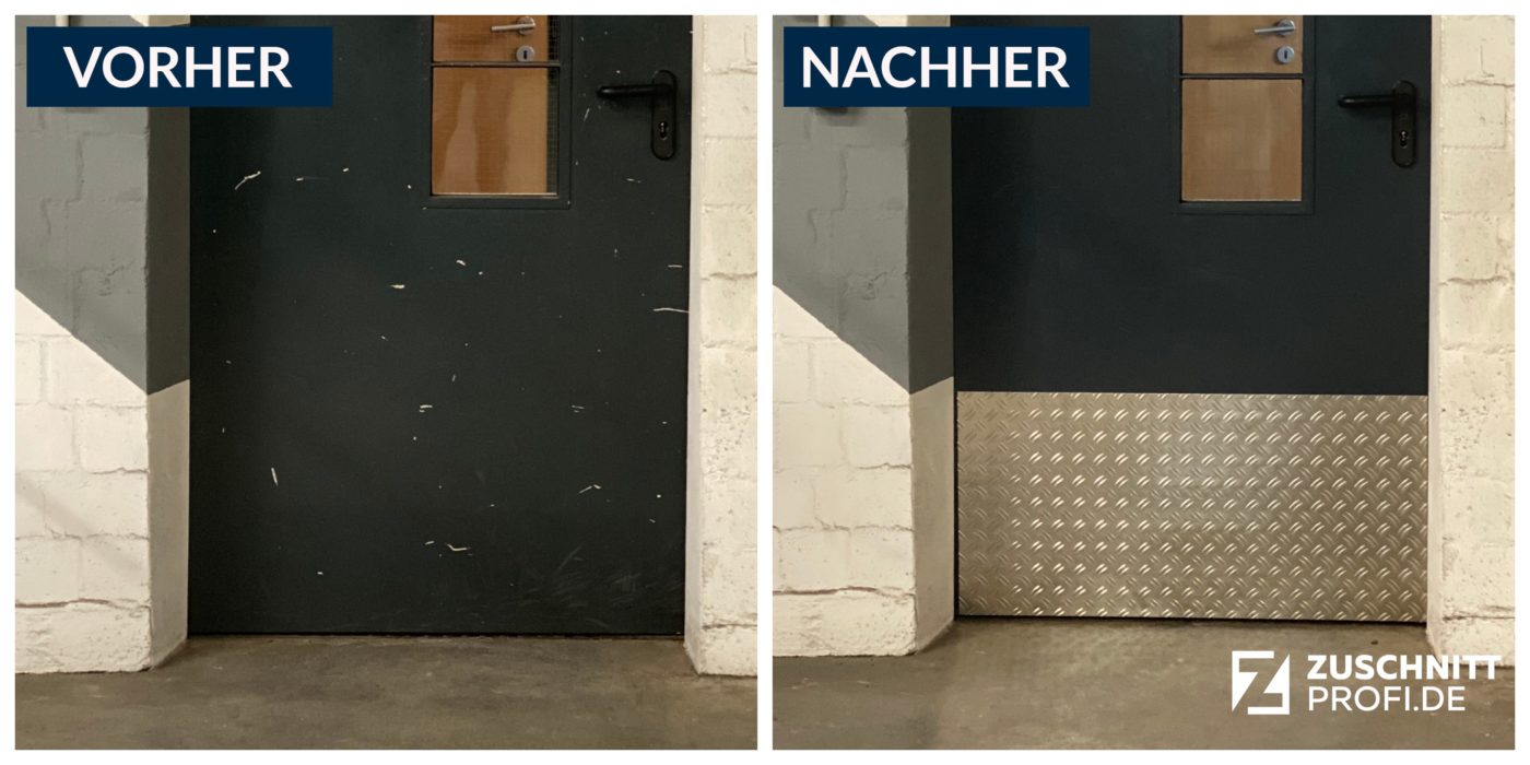 Kantenschutz aus Aluminium-Riffelblech nach Maß online bestellen