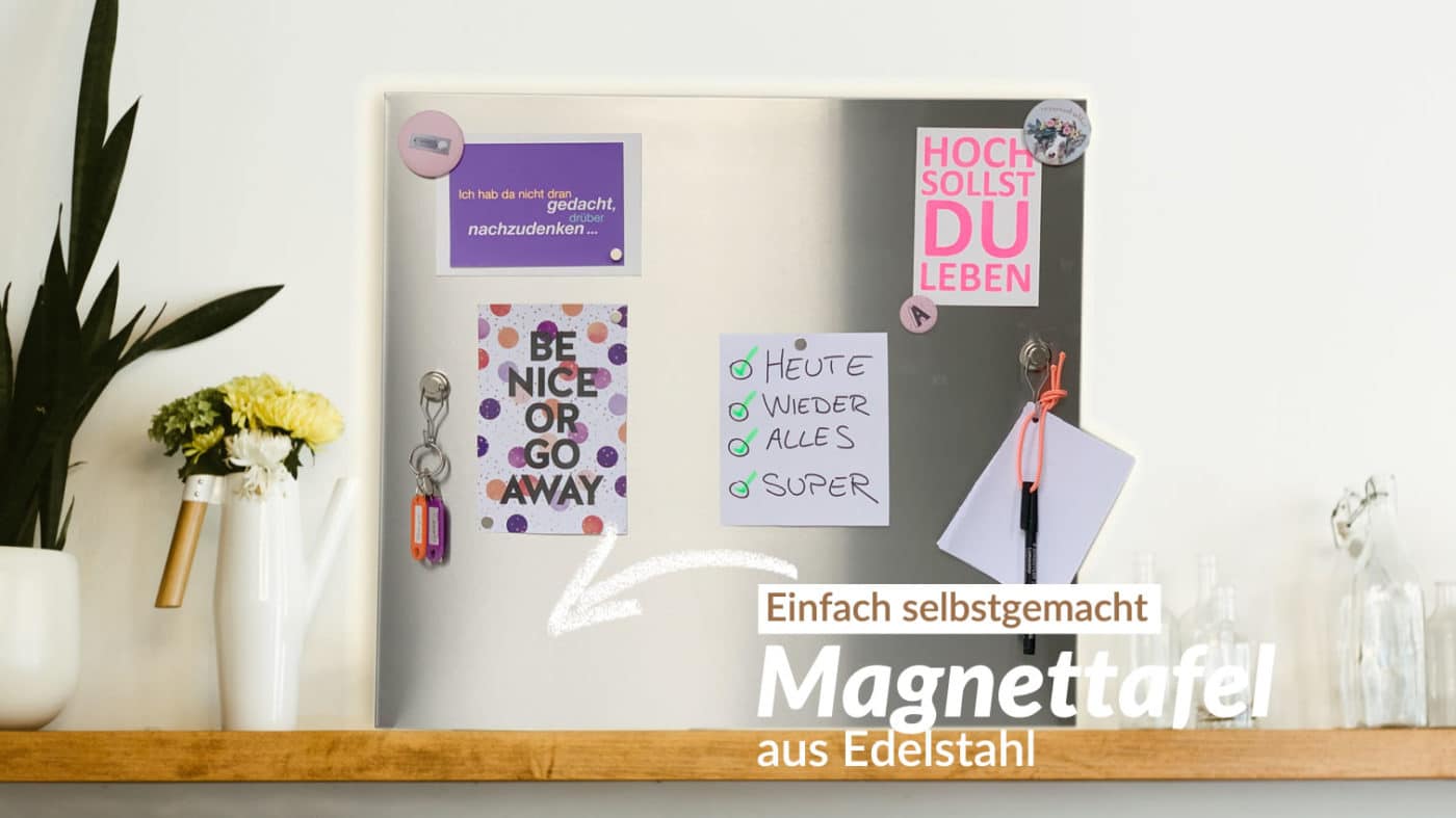 Magnetwand aus Edelstahl