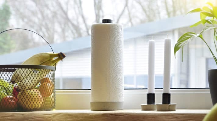 DIY Küchenrollenhalter selbst gemacht.