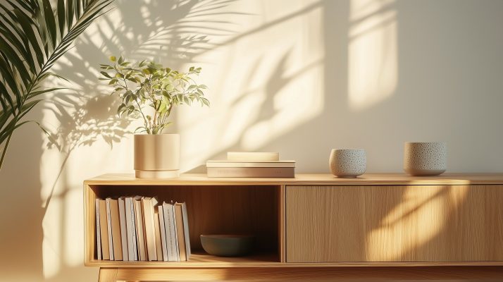 Sideboard aus Rotbuche mit feiner Maserung.