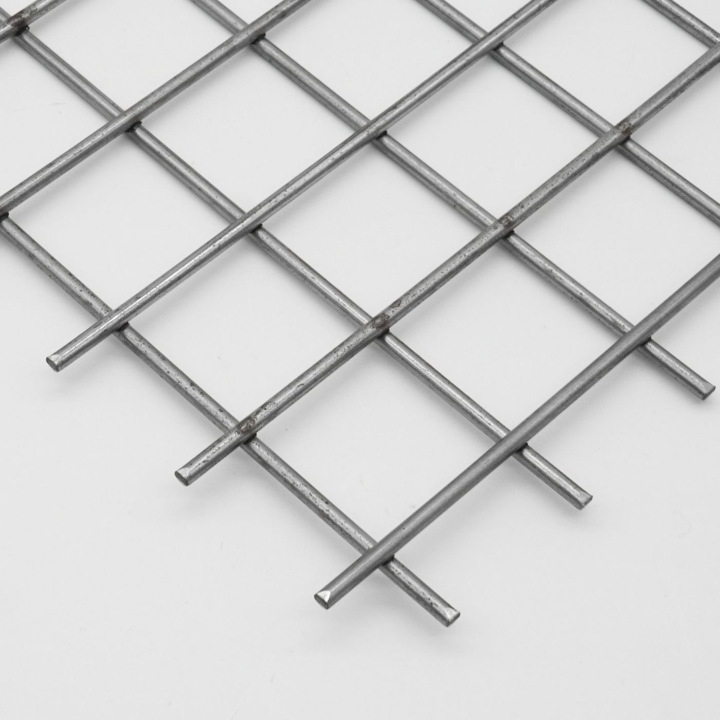 Schweißgitter Stahl roh – Detailansicht 40 x 40 mm