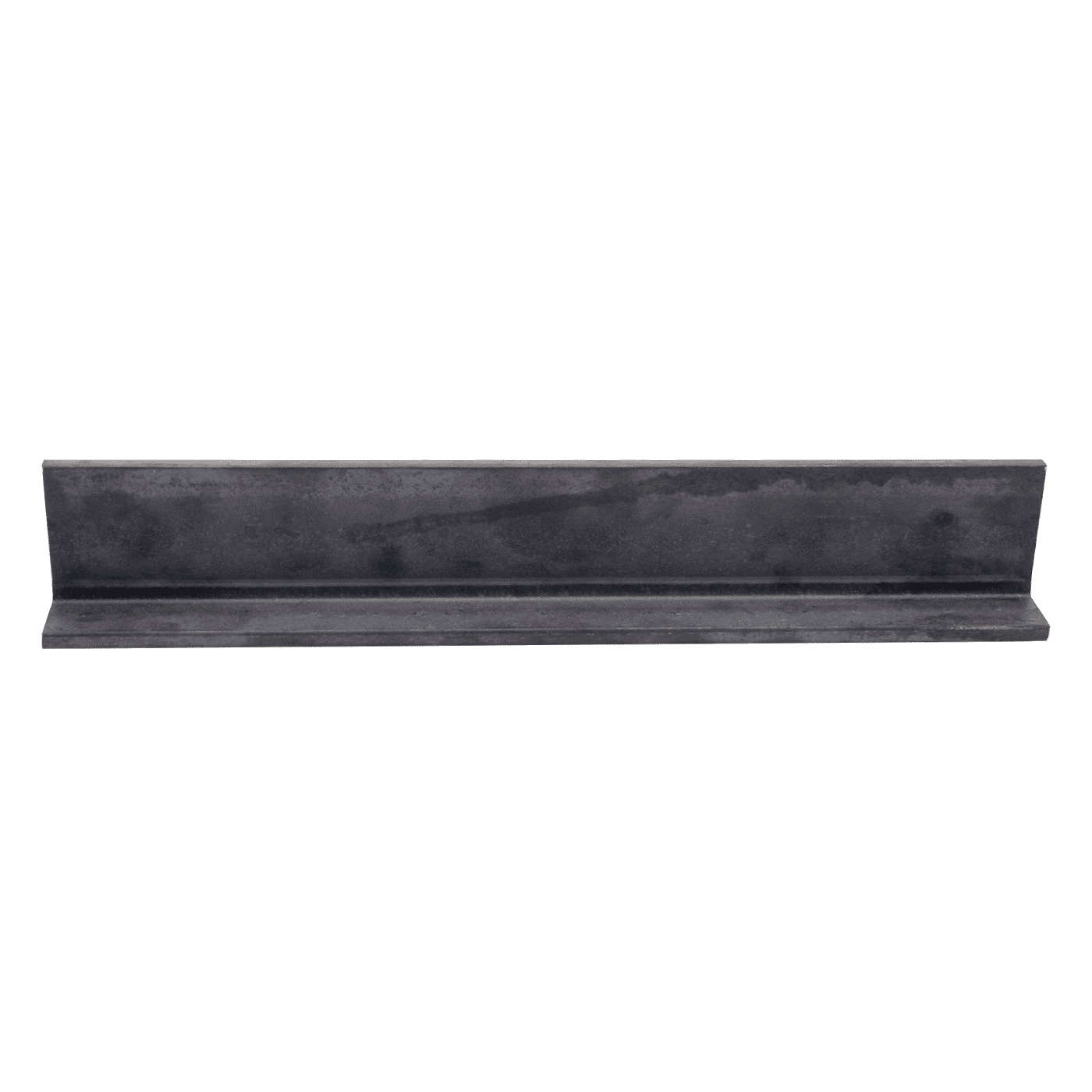 Ein flacher Stahlträger liegt horizontal vor einem neutralen Hintergrund.