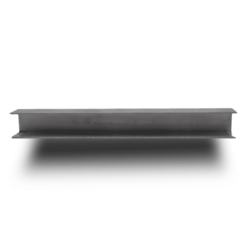 Schwarzfarbiges Aluminiumprofil. 