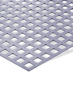 Detailansicht eines Lochbleches mit quadratischer Lochung.