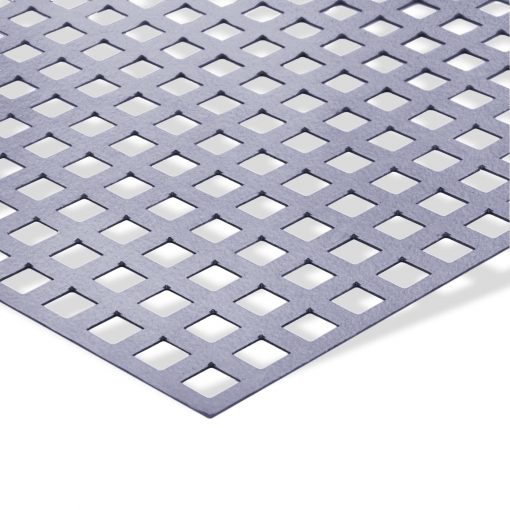 Klare Linien, moderner Look. Das quadratische Stahl-Lochblech bringt Struktur in Architektur und Interior Design.
