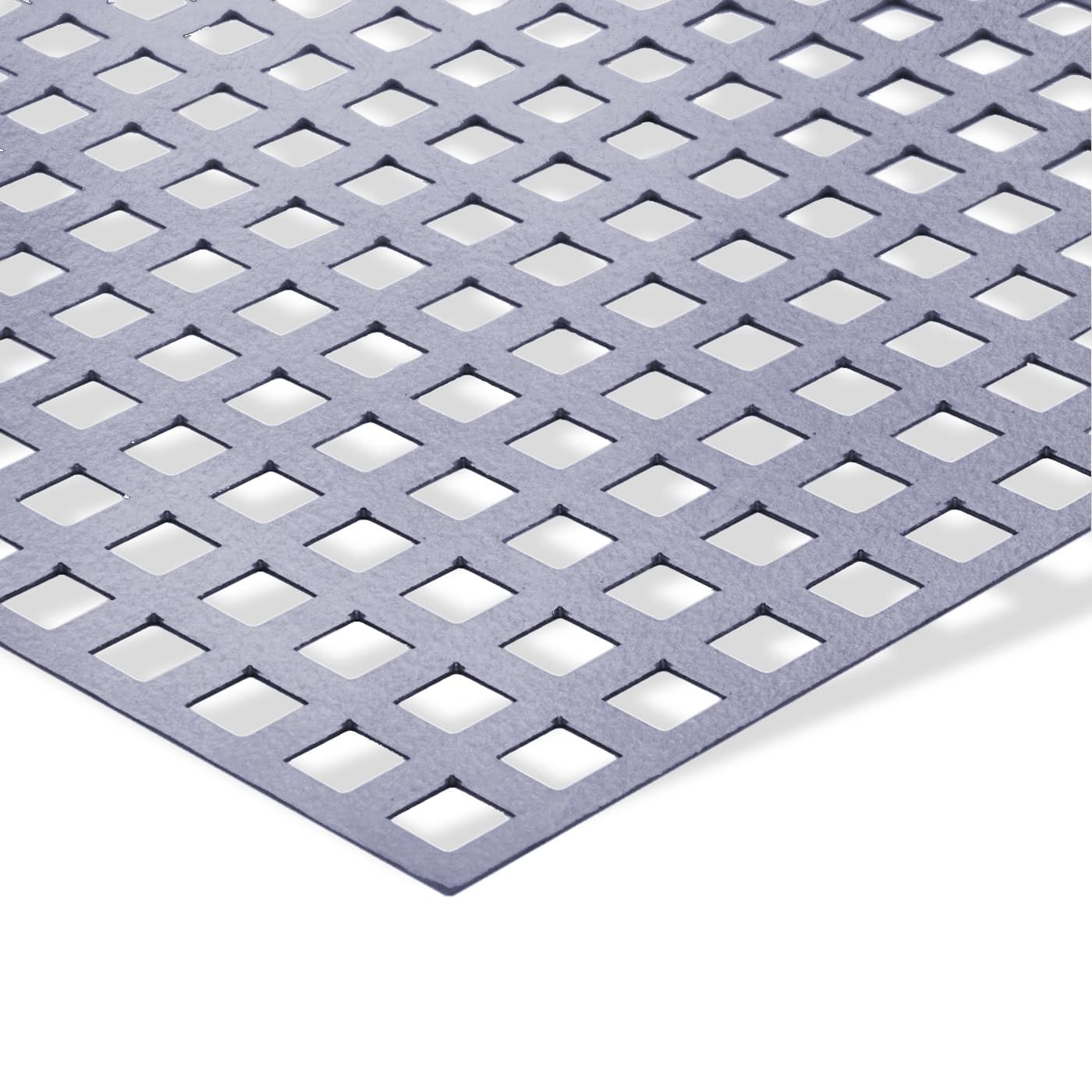 Detailansicht eines Lochbleches mit quadratischer Lochung.