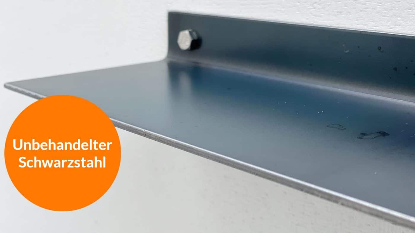 Wandboard aus Schwarzstahl_unbehandelt