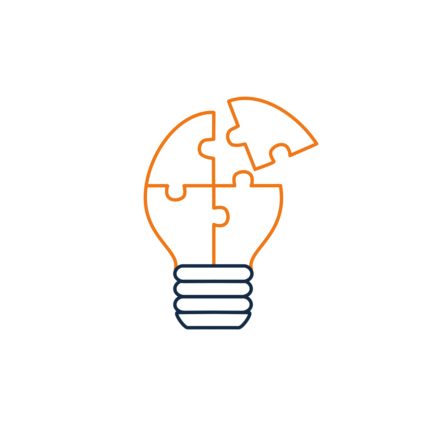 Das Icon symbolisiert Ideenvielfalt, Kreativität und gemeinsames Weiterdenken.