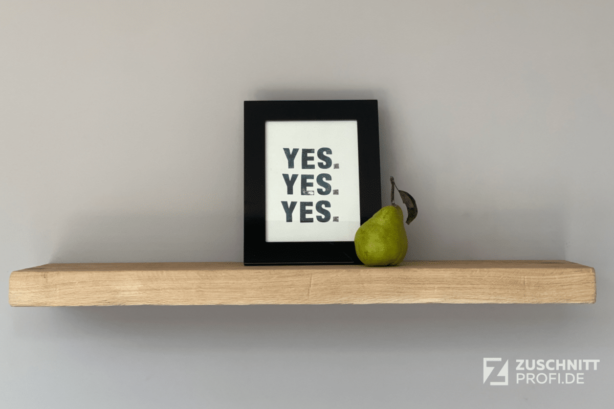Holzregal für verdeckte Aufhängung – floating shelf