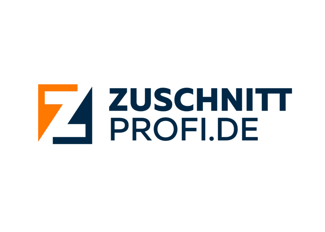 Das Zuschnittprofi-Logo repräsentiert maßgefertigte Materialien und präzisen Zuschnitt.