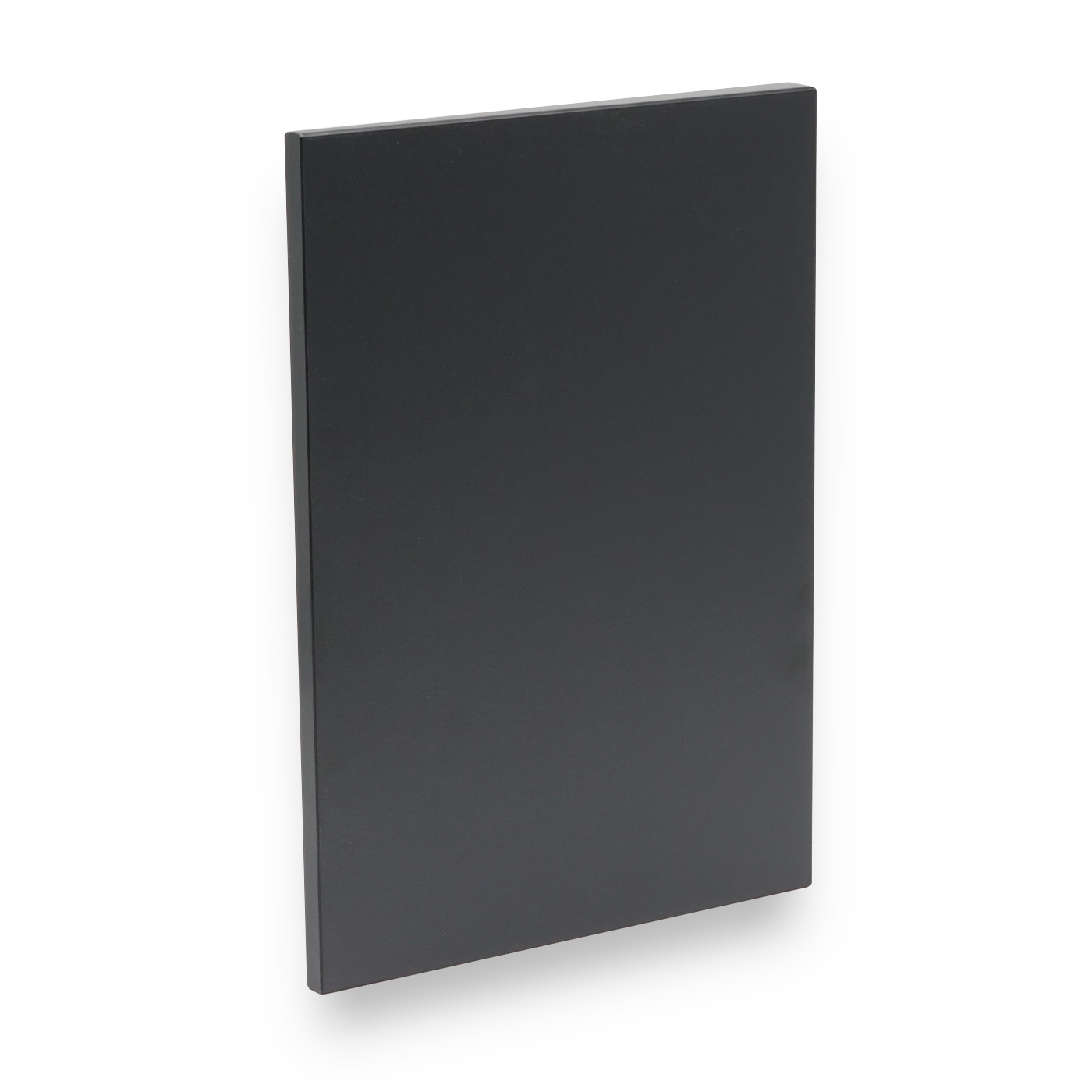 Schwarze Möbelfront, ideal zur Modernisierung von Küchen- oder Schranktüren.